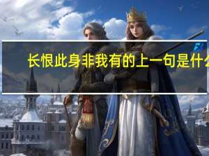 长恨此身非我有的上一句是什么