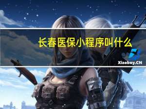 长春医保小程序叫什么