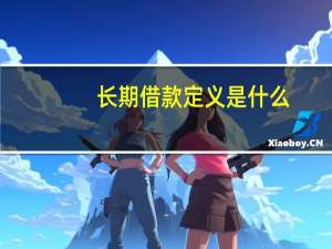 长期借款定义是什么