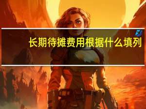 长期待摊费用根据什么填列
