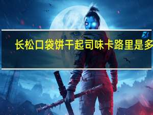 长松 口袋饼干起司味卡路里是多少