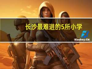 长沙最难进的5所小学