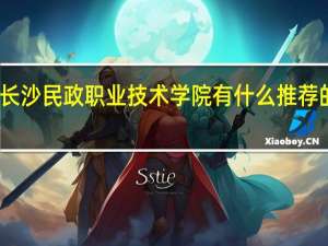 长沙民政职业技术学院有什么推荐的专业