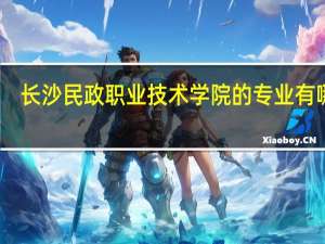 长沙民政职业技术学院的专业有哪些