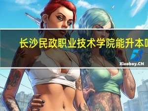 长沙民政职业技术学院能升本吗