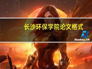 长沙环保学院论文格式