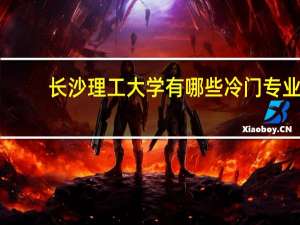 长沙理工大学有哪些冷门专业