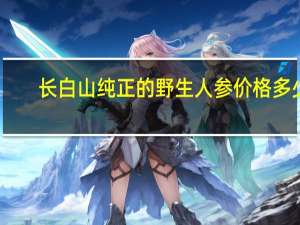 长白山纯正的野生人参价格多少