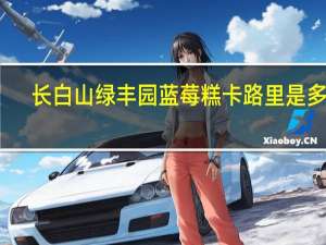 长白山绿丰园 蓝莓糕卡路里是多少
