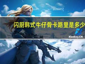 闪厨 韩式牛仔骨卡路里是多少