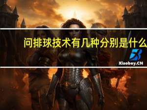 问排球技术有几种分别是什么