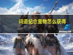 问道纪念宠物怎么获得