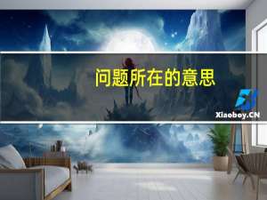 问题所在的意思（所在的意思）