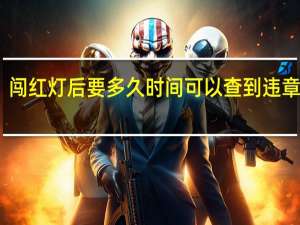 闯红灯后要多久时间可以查到违章信息