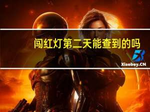 闯红灯第二天能查到的吗