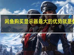 闲鱼购买显示器最大的优势就是便宜