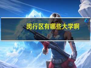 闵行区有哪些大学啊