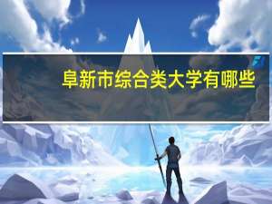 阜新市综合类大学有哪些