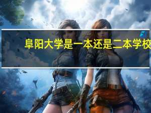 阜阳大学是一本还是二本学校
