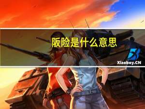 阪险是什么意思