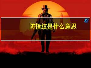 防指纹是什么意思