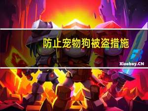 防止宠物狗被盗措施