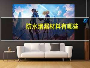 防水堵漏材料有哪些