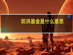 防洪基金是什么意思