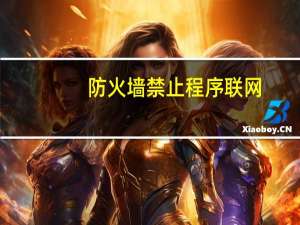 防火墙禁止程序联网