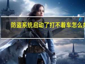 防盗系统启动了打不着车怎么办（防盗系统）