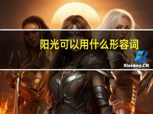 阳光可以用什么形容词