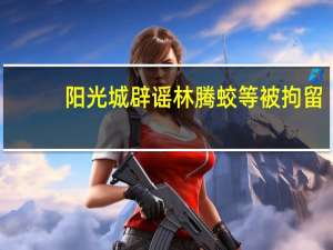 阳光城辟谣林腾蛟等被拘留：已协商解决未被采取司法拘留措施