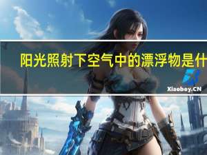 阳光照射下空气中的漂浮物是什么