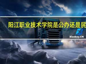 阳江职业技术学院是公办还是民办