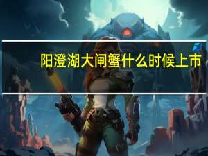 阳澄湖大闸蟹什么时候上市