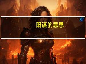 阳谋的意思