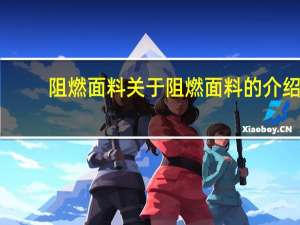 阻燃面料 关于阻燃面料的介绍