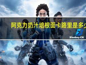 阿克力 奶汁培根面卡路里是多少
