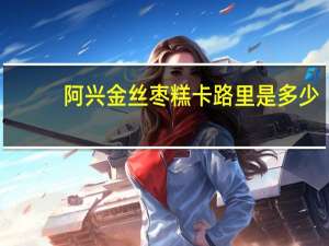 阿兴 金丝枣糕卡路里是多少