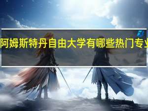阿姆斯特丹自由大学有哪些热门专业推荐