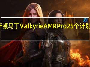 阿斯顿马丁Valkyrie AMR Pro25个计划全部售出