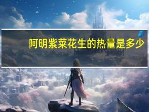 阿明紫菜花生的热量是多少
