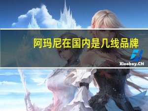 阿玛尼在国内是几线品牌