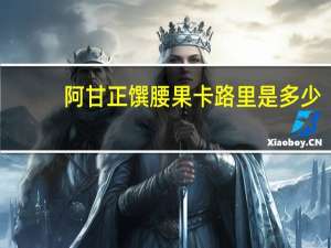 阿甘正馔 腰果卡路里是多少