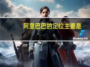 阿里巴巴的定位主要是