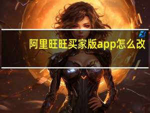 阿里旺旺买家版app怎么改（阿里旺旺买家版）