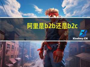 阿里是b2b还是b2c