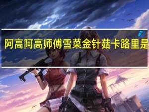 阿高 阿高师傅雪菜金针菇卡路里是多少
