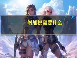 附加税需要什么
