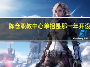 陈仓职教中心单招是那一年开设的